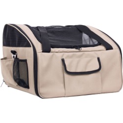 Pet Life Ultra-Lock Folding Pet Carrier Khaki