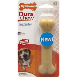 DuraChew Peanut Butter Bone Dog Toy Wolf