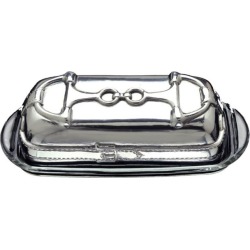 Arthur Court Equestrian Butter Dish
