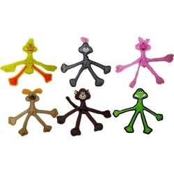 Multipet SkeleRopes Dog Toy Green Frog