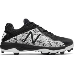 New Balance Low-Cut 4040v4 Pedroia TPU Baseball Cleat Mens Shoes Black with White