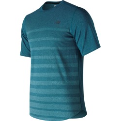 New Balance Men's Q Speed Jacquard Short Sleeve Blue