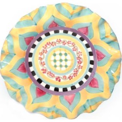 MacKenzie-Childs Taylor Fluted Luncheon Plate - Hitchcock Field