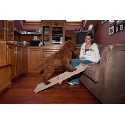 Pet Gear Carpeted Short Bi-Fold Pet Ramp