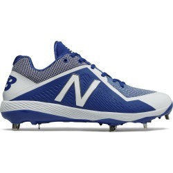 New Balance Low-Cut 4040v4 Metal Baseball Cleat Mens Shoes Blue with White