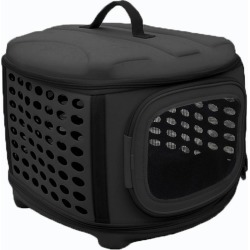 Pet Life Circular Military-Grade Pet Carrier Black