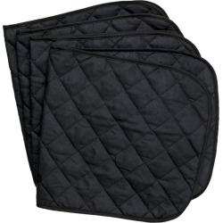 Tough1 Black Quilted Leg Wraps 14in
