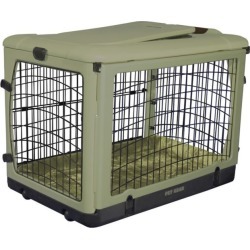 The Other Door Steel Dog Crate w/Pad LG Sage