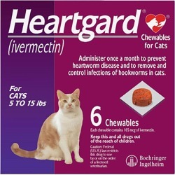Heartgard Chewables for Cats - 6 ct up to 5 lbs