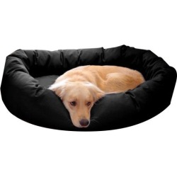 Majestic Pet Denier Bagel Dog Bed XLarge Black