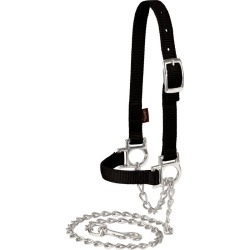 Adjustable Sheep Halter Nickel Hardware Average