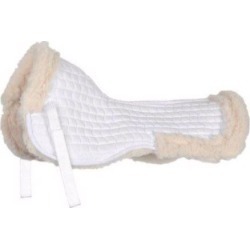 Shires High Wither Fleece Half Pad White