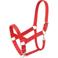Tough-1 Nylon Draft Halter Red