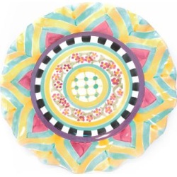 MacKenzie-Childs Taylor Fluted Dinner Plate - Hitchcock Field