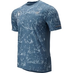 New Balance Men's 2019 NYC Marathon NB Ice 2.0 Short Sleeve Blue