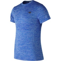 New Balance Men's M4M Seamless Short Sleeve Blue