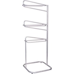 3 Tier Saddle Rack Hammered Finish Silver