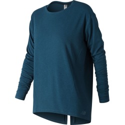 New Balance Women's Studio Relaxed Long Sleeve Blue