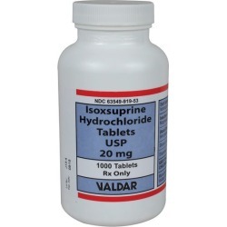 Isoxsuprine 20mg 1000 Tablets