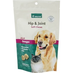 NaturVet Hip and Joint Pet Soft Chews 120ct
