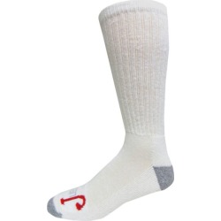 Justin Half Cushion OTC Socks 3 Pack Medium White