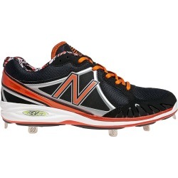 New Balance Low-Cut 3000 Metal Baseball Cleats Mens Shoes Black with Orange