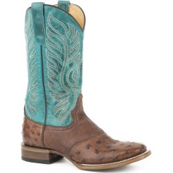 Roper Ladies Sami Saddle Vamp Sq Cog Boots 8.5