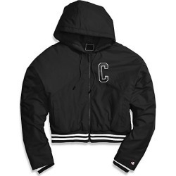 Champion Life Women's Filled Fashion Jacket, Block Logo Black 2XL