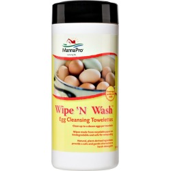 Manna Pro Wipe N Wash Egg Cleansing  Wipes