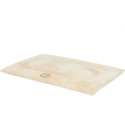Armarkat Velvet Pet Crate Mat Large Beige