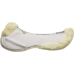 Rambo Sheepskin Half Pad Horse White