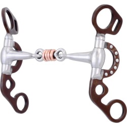 Western AT Copper Dog Bone Ring Argentine Bit
