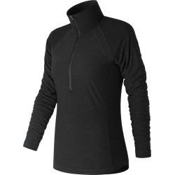 New Balance Women's Pink Ribbon Anticipate Half Zip Black