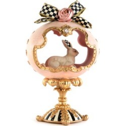 MacKenzie-Childs Macaron Egg with Rabbit - Large