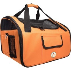 Pet Life Ultra-Lock Folding Pet Carrier Orange