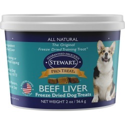 Stewart Freeze Dried Beef Liver Dog Treat 4 oz.