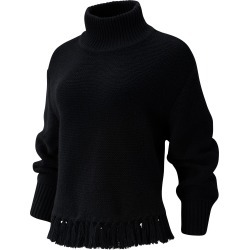 New Balance Women's Balance Fringe Sweater Black