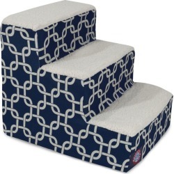 Majestic Pet Navy Blue Links Pet Stairs 4 Step