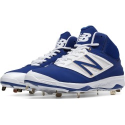 New Balance Mid-Cut 4040v3 Metal Baseball Cleat Mens Shoes Blue with White