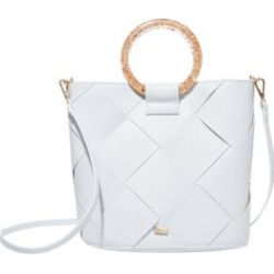 CONFETTI RINGS MEDIUM BUCKET BAG BLACK/WHITE