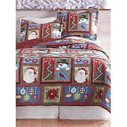 Holiday Patchwork Quilt Set