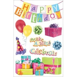 Happy Birthday 3D Stickers - Paper House