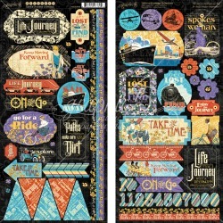 Life's A Journey Stickers - Graphic 45