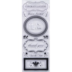 Phrases And Greetings Clear Stamps - Martha Stewart Crafts