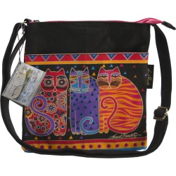 Feline Friends - Crossbody Purse Zipper Top 10"X10"