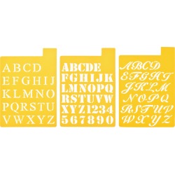 Fonts 1" - Stencil Mania Stencils 7"X10" 3/Pkg