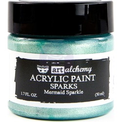Mermaid Sparkle - Finnabair Art Alchemy Sparks Acrylic Paint