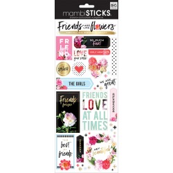 Friends Are Like Flowers 12"X5" - Specialty Stickers