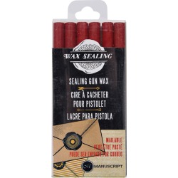 Red - Sealing Gun Wax Sticks 6/Pkg