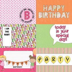 Hip Hip Hooray Paper - Birthday Girl Wishes - Photoplay